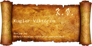 Kugler Viktória névjegykártya