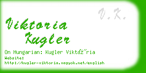 viktoria kugler business card